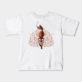 Sun Fox Orange Kids T-Shirt